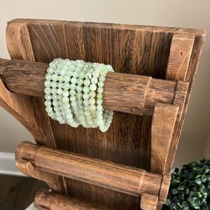 Prehnite bracelet